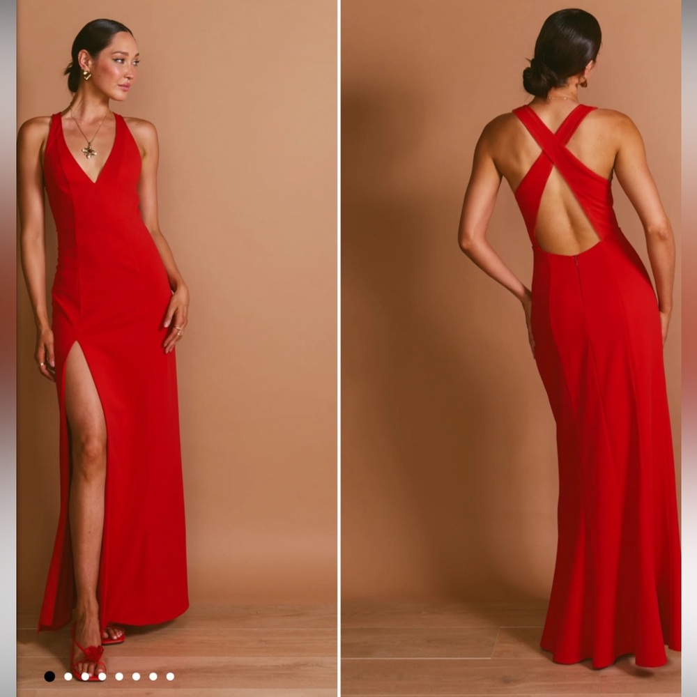 NWT Red Rachel Maxi Dress - Show Me Your Mumu